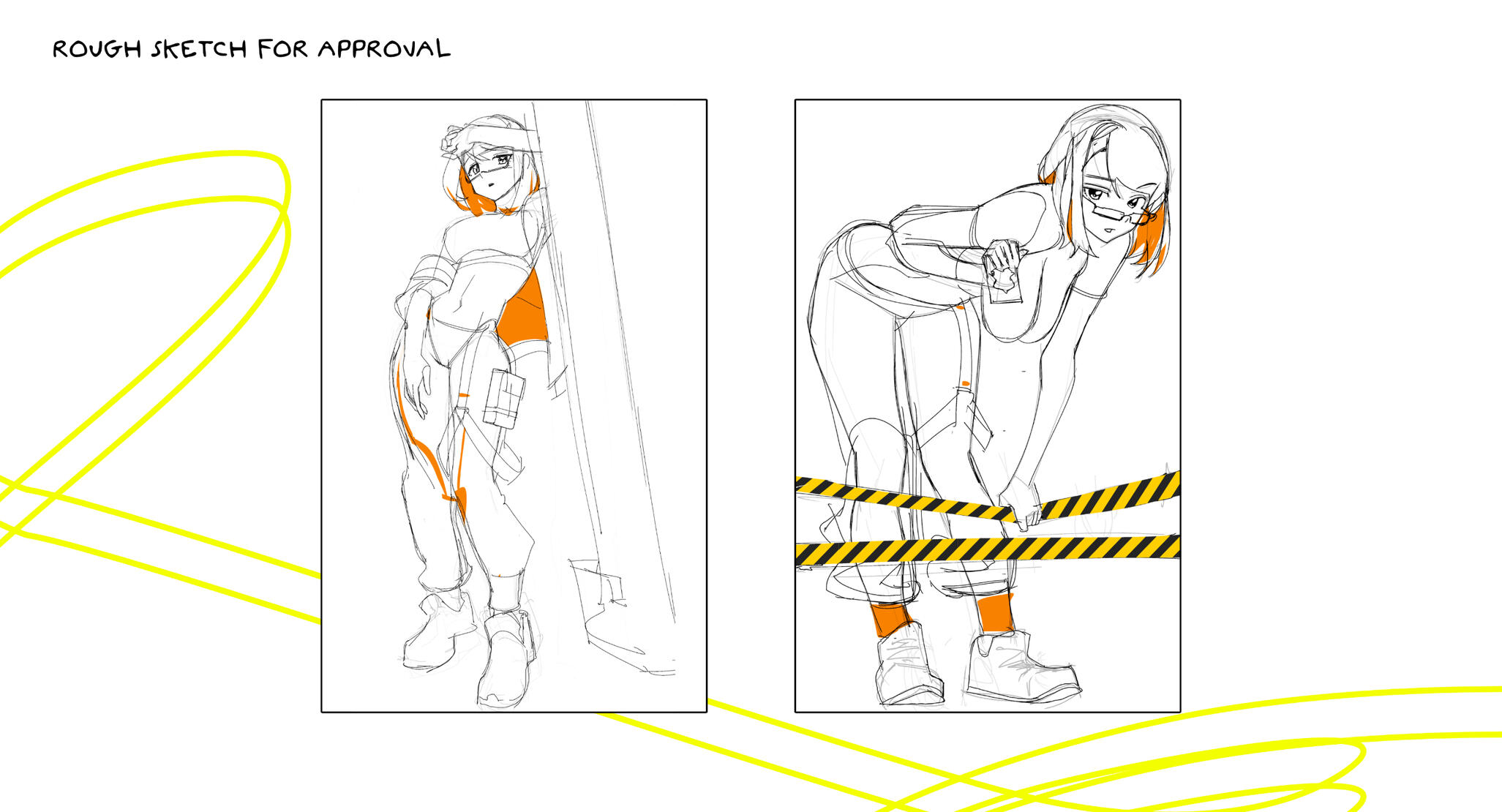 Rough sketch for approval